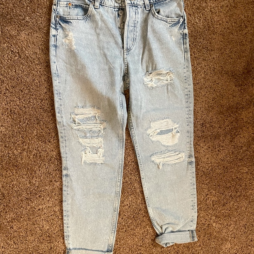 Light Wash Low Waist Boyfriend Jeans Size 4